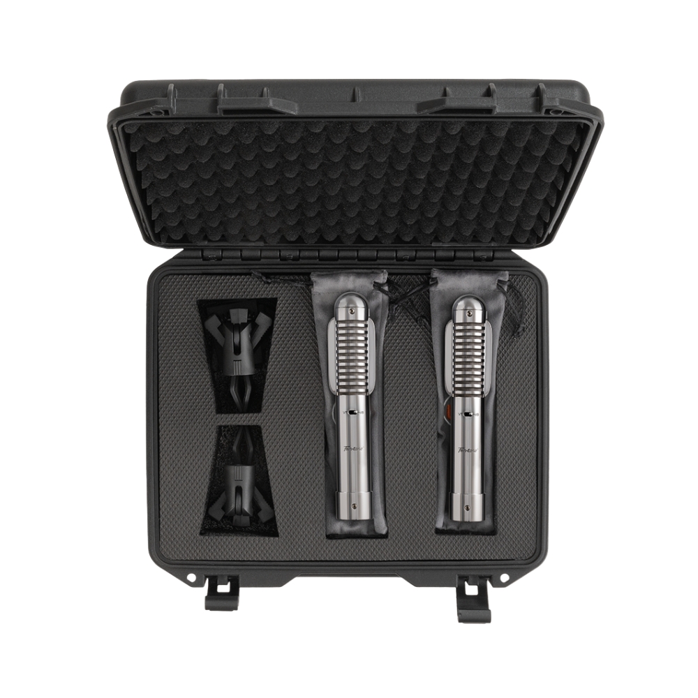 Warm_Audio_Fen-Tone_-_Instrument_Ribbon_Microphone_with_Selectable_In-Line_Preamp_Stereo_Pair_-_5_Contents_Open_Case