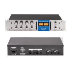 Warm_Audio_WA76-DA_-_Dual-Channel_Vintage-Voiced_Discreet_FET_Compressor_Blue_Stripe_-_2_Front_and_Rear