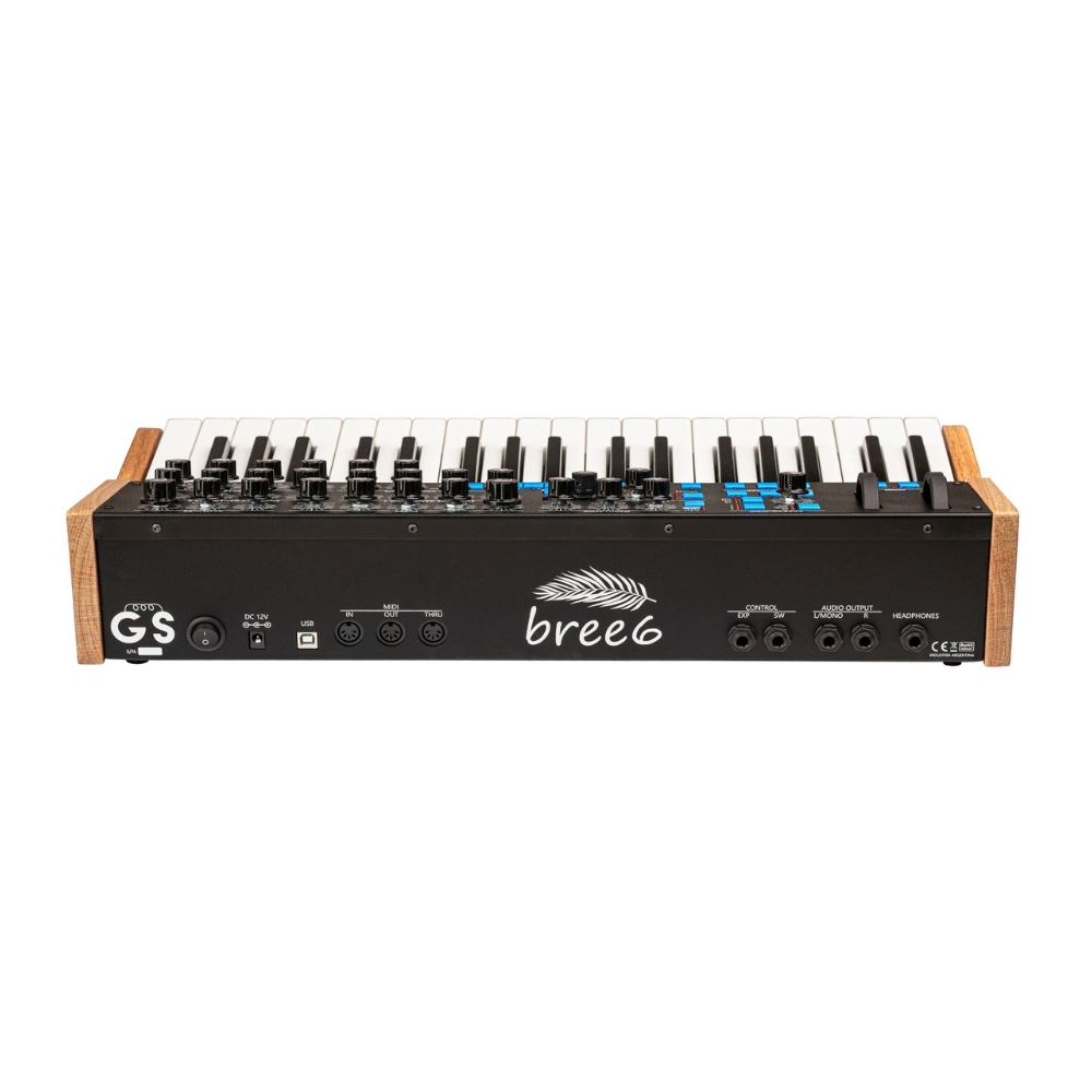 GS_Music_Bree6_Keyboard_-_6-Voice_Analog_Polyphonic_Synthesizer_with_Integrated_Keybed_Black_-_3_Rear_View