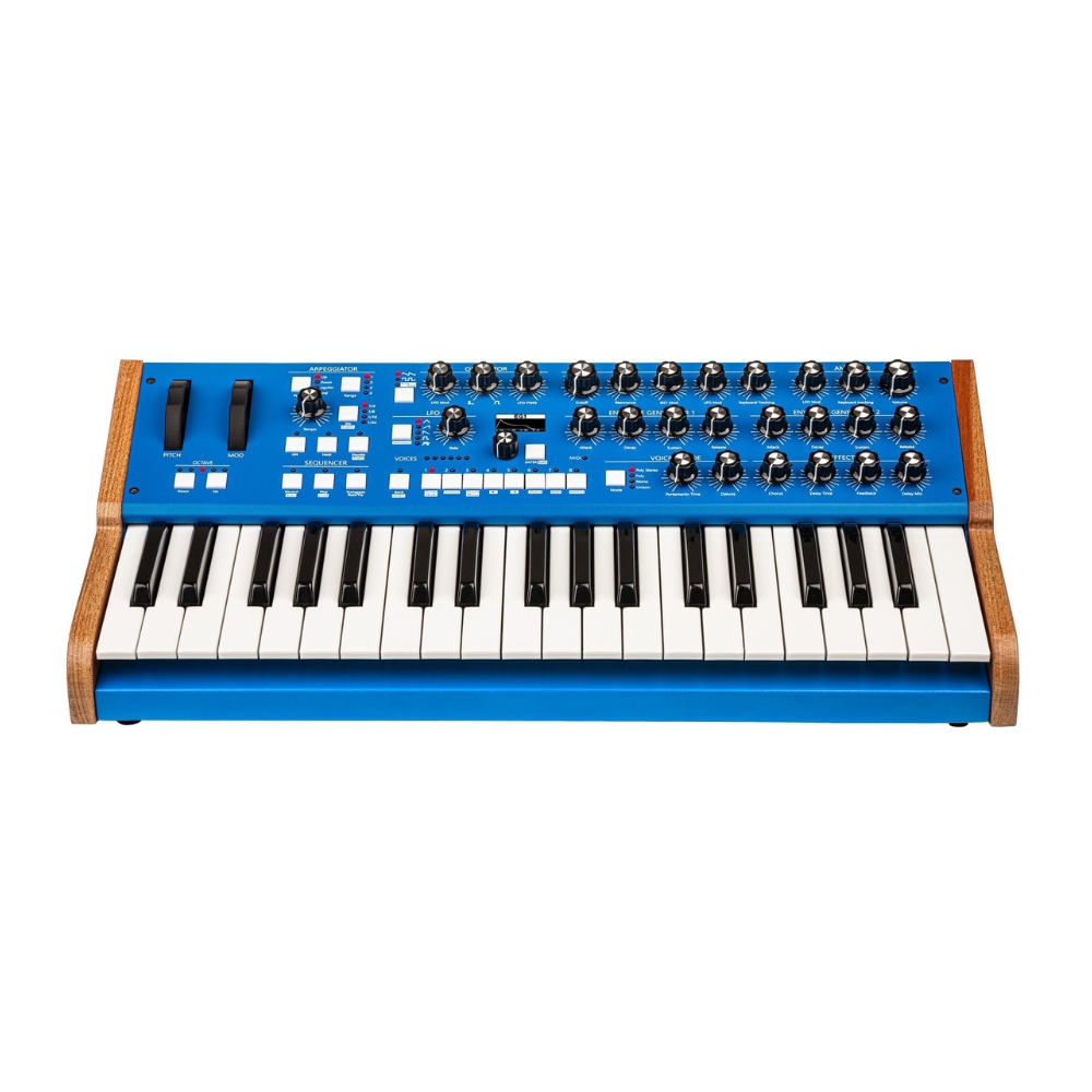 GS_Music_Bree6_Keyboard_-_6-Voice_Analog_Polyphonic_Synthesizer_with_Integrated_Keybed_Blue_-_1_Front