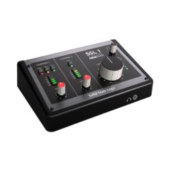 Solid_State_Logic_SSL_1_-_2-in-2-out_USB-C_Audio_Interface_-_1_Top_Front_Right_Angle