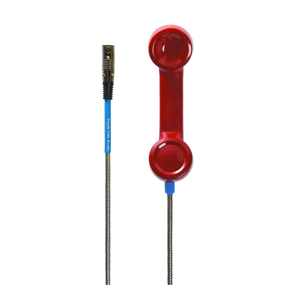 Trash Talk Audio – Old Payphone Design Mouth Mic with Filtered Midrange Character (Red) – XLR Cable