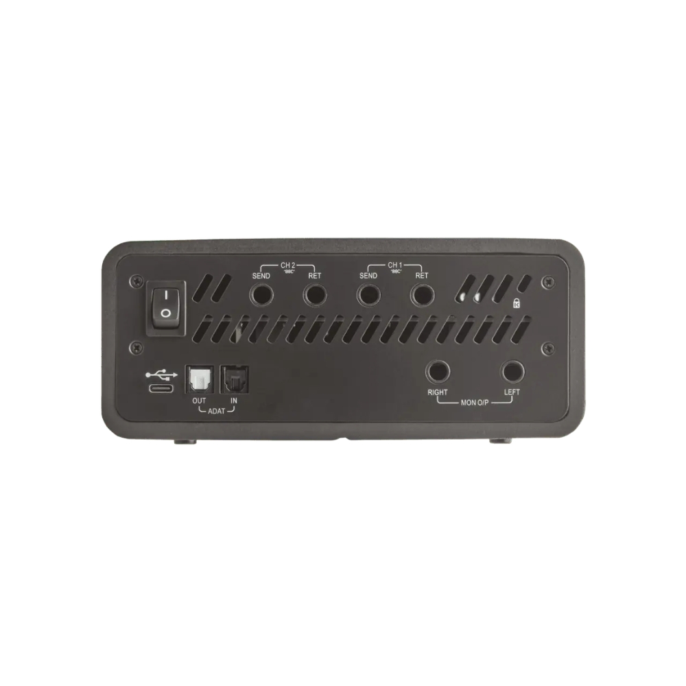 Neve_88M_REV_2_-_2-Channel_USB-C_Audio_Interface_with_2_Mic_Line_DI_Inputs_ADAT_Optical_Dual_Balanced_Inserts_-_4_Rear
