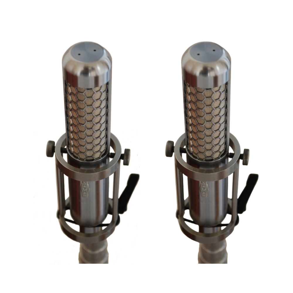 SAMAR_Audio_Design_MF65_Stereo_Set_-_Matched_Passive_Figure-8_Ribbon_Microphones_Pair_-_2_Top_Front