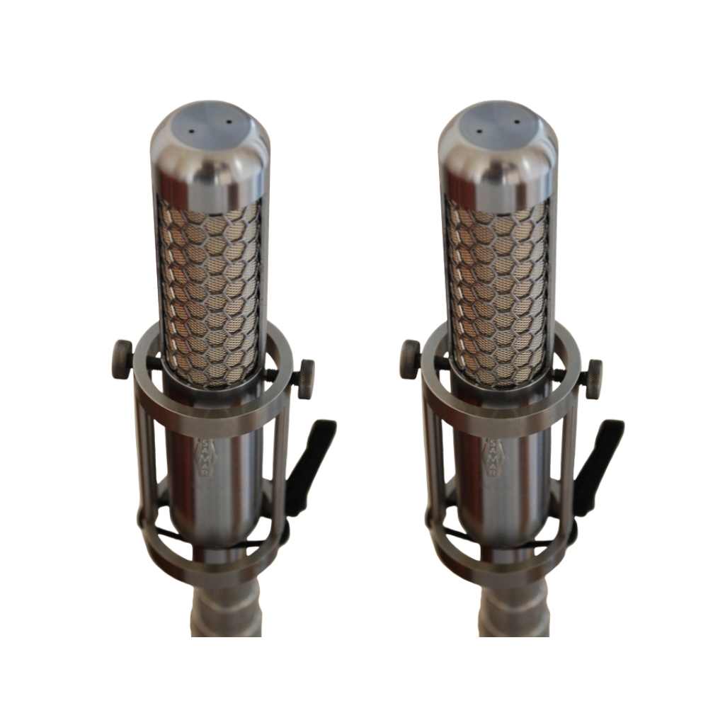 SAMAR_Audio_Design_MF65A_Stereo_Set_-_Matched_Active_Figure-8_Ribbon_Microphones_Pair_-_2_Top_Front