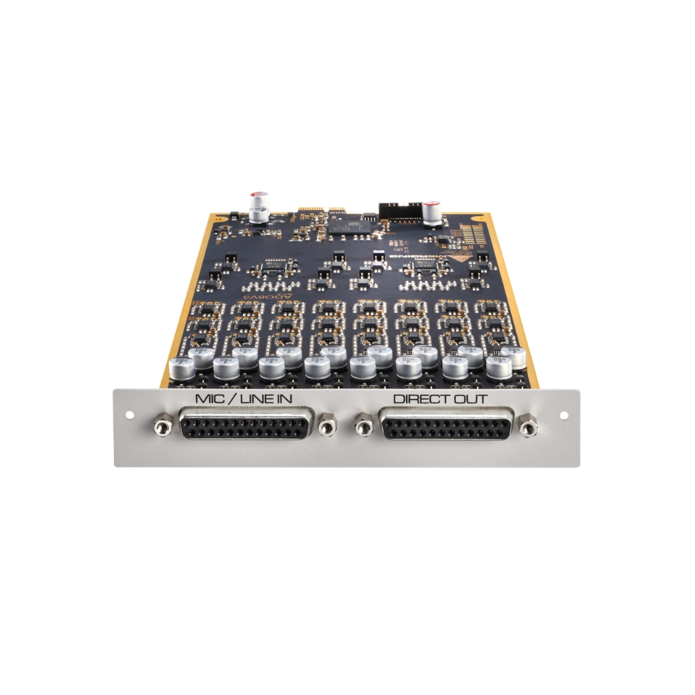 Merging_Technologies_ADO8V3S_-_8-Channel_Mic-Line_AD_Card_with_Direct_Outs_for_HAPI_MKIII_192kHz_-_1_Front_Top_View