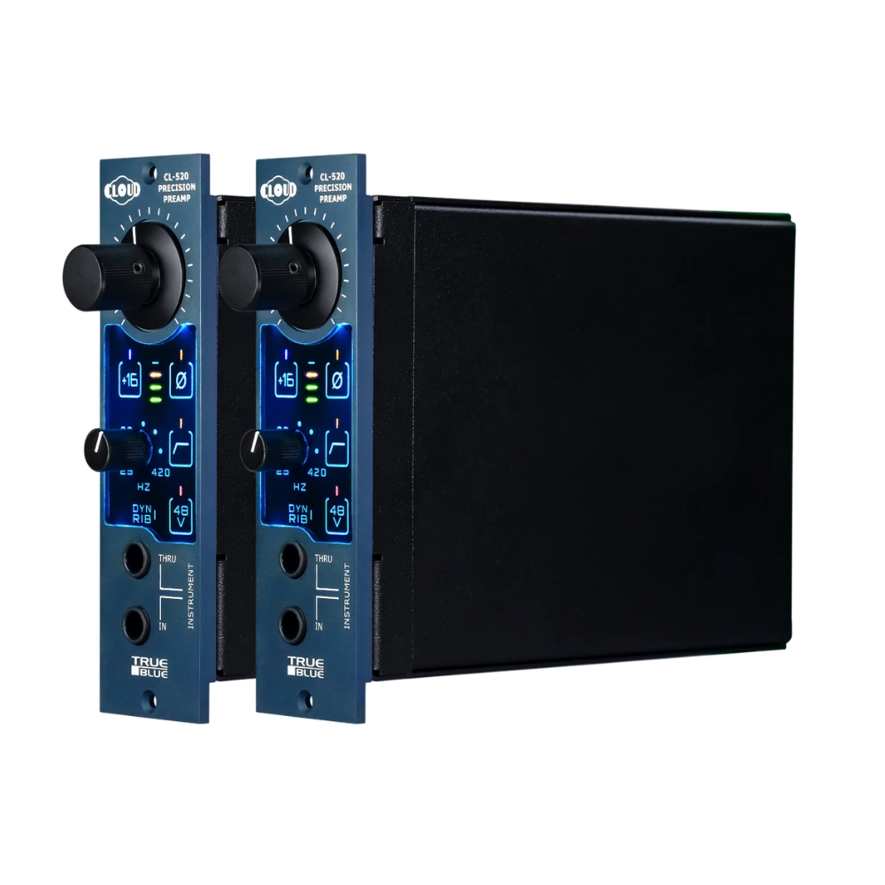 Cloud_Microphones_TRUE_BLUE_CL-520-Set_-_Matched_500-Series_Microphone_Preamp_and_Instrument_DI_Modules_Stereo_Pair_-_4_Dual_Right_Sides_Front_Panels
