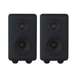 Telegrapher_FOX_-_Active_Analog_2-Way_Nearfield_Studio_Monitor_-_Crow_Black_Pair_-_1_Front