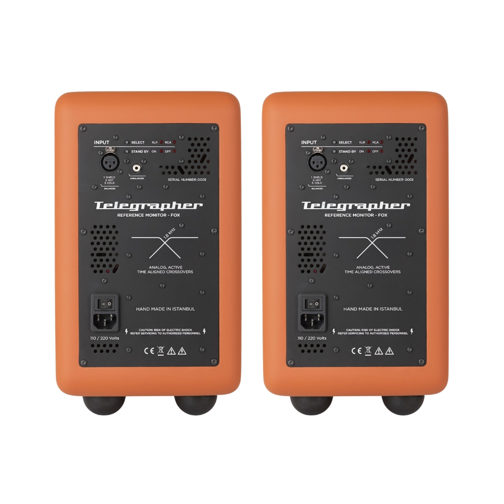 Telegrapher_FOX_-_Active_Analog_2-Way_Nearfield_Studio_Monitor_-_Jaipur_Orange_Pair_-_3_Rear