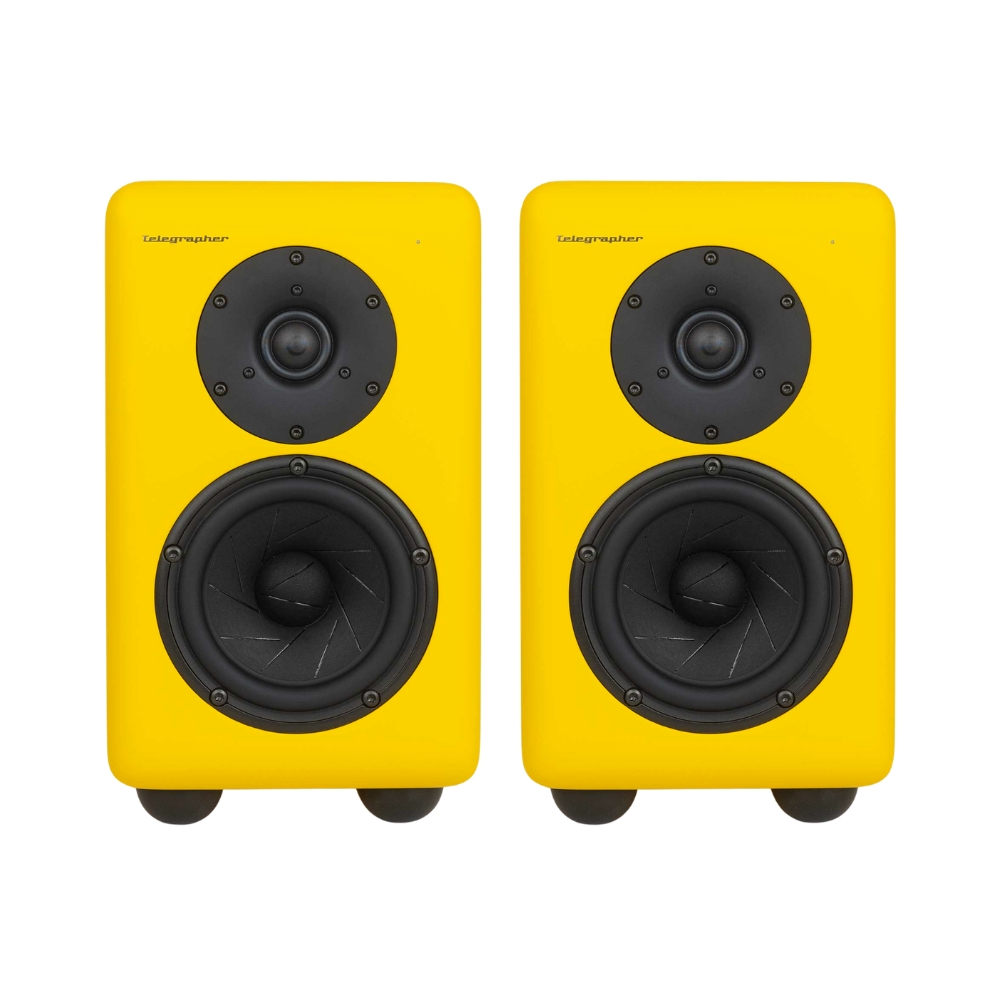 Telegrapher_FOX_-_Active_Analog_2-Way_Nearfield_Studio_Monitor_-_Menton_Yellow_Pair_-_1_Front