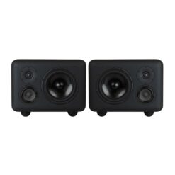 Telegrapher_GORILLA_-_Active_Analog_3-Way_Midfield_Studio_Monitor_-_Crow_Black_Pair_-_1_Front