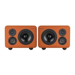 Telegrapher_GORILLA_-_Active_Analog_3-Way_Midfield_Studio_Monitor_-_Jaipur_Orange_Pair_-_1_Front