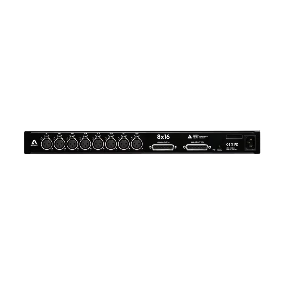 Apogee_Electronics_Symphony_Studio_8x16_-_8 Mic-Line_In_x_16_Out_USB-C_Audio_Interface_with_DSP_and_Monitor_Calibration_Atmos_Ready_-_2_Rear