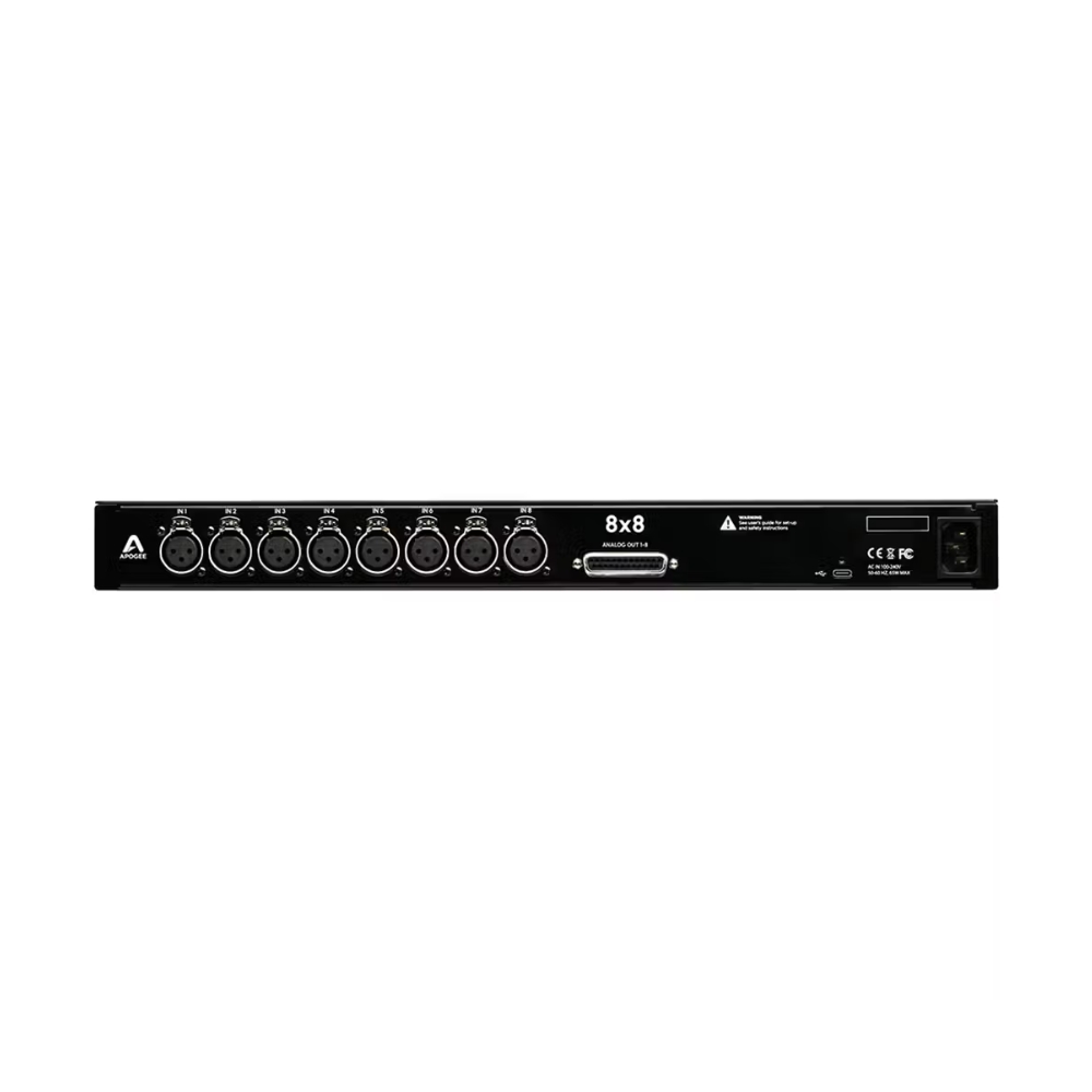 Apogee_Electronics_Symphony_Studio_8x8_-_8 Mic-Line_In_x_8_Out_USB-C_Audio_Interface_with_DSP_and_Monitor_Calibration_-_2_Rear
