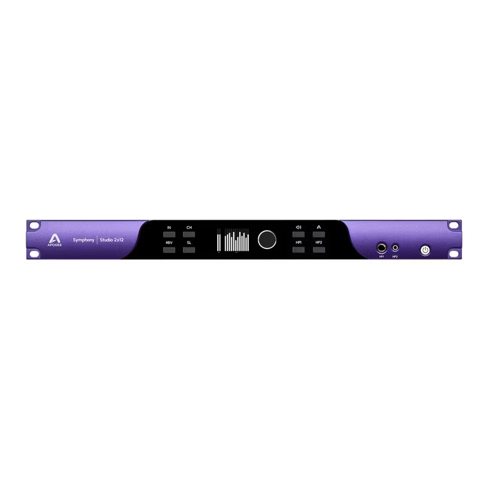 Apogee_Electronics_Symphony_Studio_2x12_-_2 Mic-Line_In_x_12_Out_USB-C_Audio_Interface_with_DSP_and_Monitor_Calibration_Atmos_Ready_-_1_Front