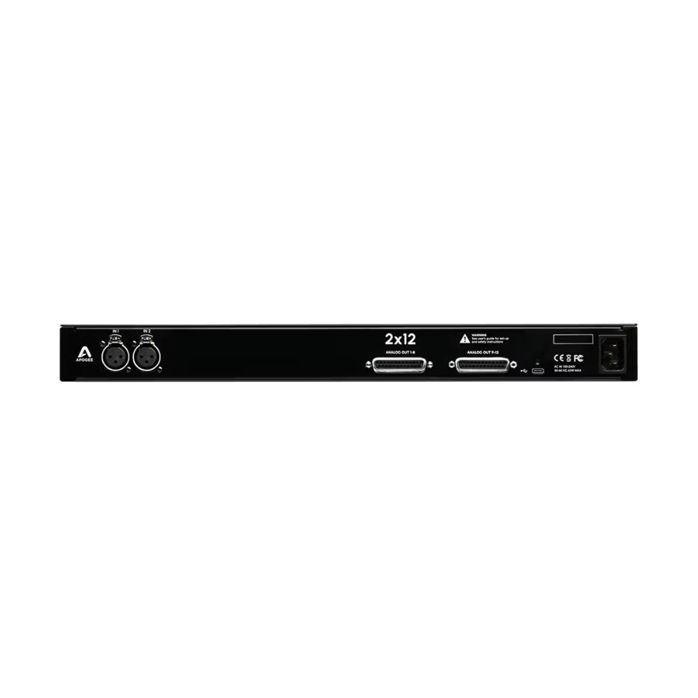 Apogee_Electronics_Symphony_Studio_2x12_-_2 Mic-Line_In_x_12_Out_USB-C_Audio_Interface_with_DSP_and_Monitor_Calibration_Atmos_Ready_-_2_Rear
