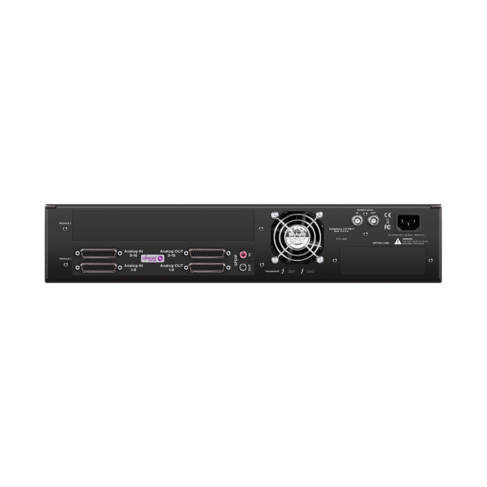 Apogee_Symphony_Mk_II_16x16_-_16_Line_In_x_16_Line_Out_Thunderbolt_3_Audio_Interface_4_x_DB25_and_SPDIF_Coax_Atmos_Ready_-_3_Rear