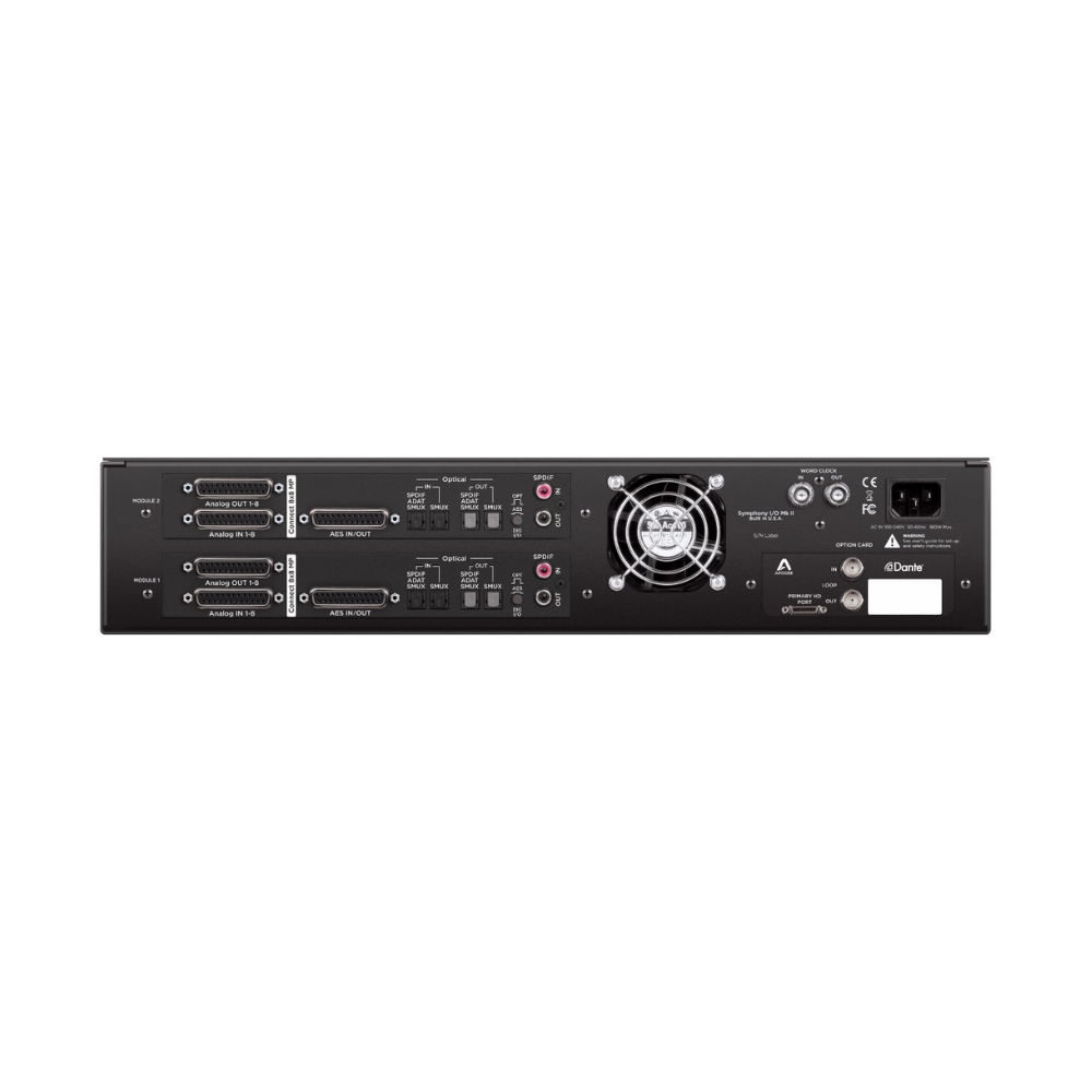 Apogee_Symphony_Mk_II_Dual_8x8_PTHD_Plus_-_16_Mic-Line_In_x_16_Line_Out_Pro_Tools_HD_Plus_Audio_Interface_with_4_x_DB25_Dual_AES_SPDIF-ADAT-SMUX_Optical_and_SPDIF_Coax_Atmos_-_3_Rear