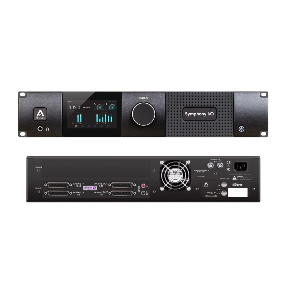 Apogee_Electronics_Symphony_Mk_II_16x16_PTHD_Plus_-_16_Line_In_x_16_Line_Out_Pro_Tools_HD_Audio_Interface_with_4_x_DB25_and_SPDIF_Coax_Atmos_-_4_Front_Rear