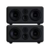 Telegrapher_GORILLA-S_-_Active_Analog_3-Way_Midfield_Studio_Monitor_-_Crow_Black_Pair_-_1_Front_Stacked