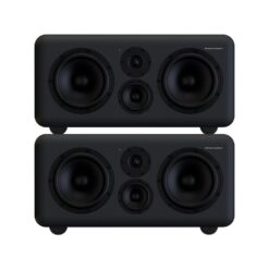 Telegrapher_GORILLA-S_-_Active_Analog_3-Way_Midfield_Studio_Monitor_-_Crow_Black_Pair_-_1_Front_Stacked
