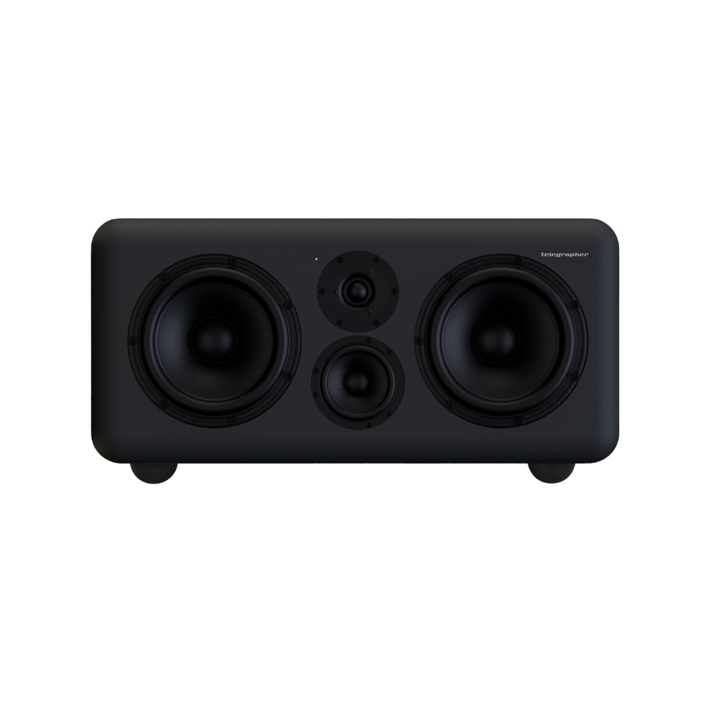 Telegrapher_GORILLA-S_-_Active_Analog_3-Way_Midfield_Studio_Monitor_-_Crow_Black_Pair_-_3_Front_Single