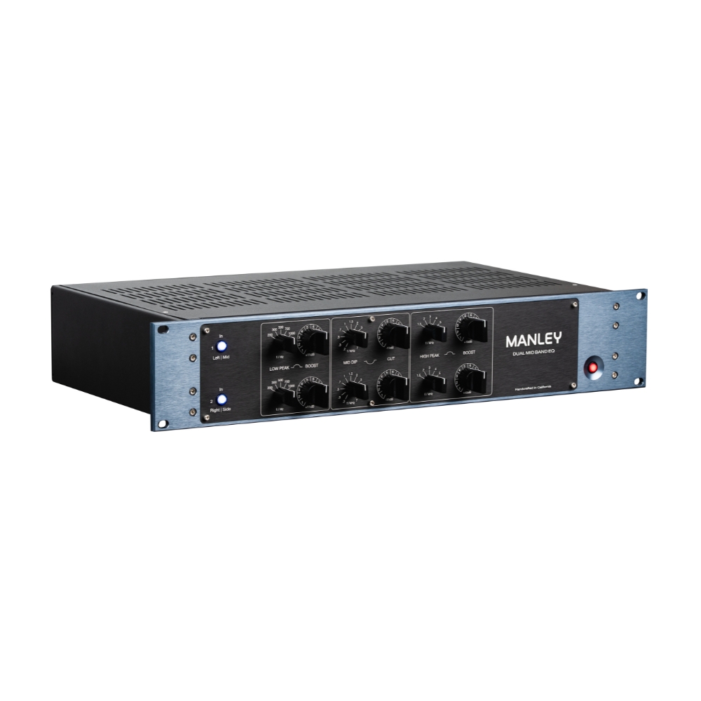 Manley_Dual_Mid_Band_EQ_-_2-Channel_Passive_Inductor-Based_Equalizer_-_2_Front_Left_Side_Top_View_Right_Angle