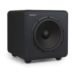 Telegrapher_ELEPHANT_-_Active_Analog_Subwoofer_-_2_Crow_Black_Front_Left_Side_Right_Angle
