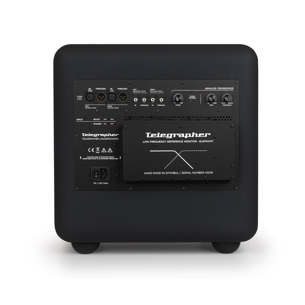 Telegrapher_ELEPHANT_-_Active_Analog_Subwoofer_-_3_Crow_Black_Rear