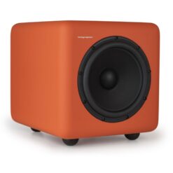 Telegrapher_ELEPHANT_-_Active_Analog_Subwoofer_-_7_Jaipur_Orange_Front_Left_Side_Right_Angle