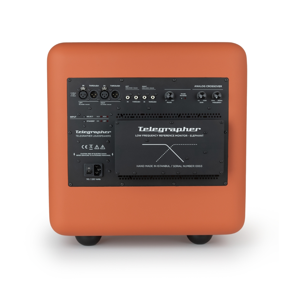 Telegrapher_ELEPHANT_-_Active_Analog_Subwoofer_-_10_Jaipur_Orange_Rear