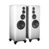 Telegrapher_RHINO_-_Active_Analog_4-Way_Far-field_Main_Monitor_-_1_Trooper_White_Pair_Left_Side_Front_Right_Angle
