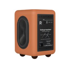 Telegrapher_RACCOON_-_6-inch-Active_Analog_2-Way_Nearfield_Studio_Monitor_-_Jaipur_Orange_Pair_-_4_Right_Side_Rear_Left_Angle_Single