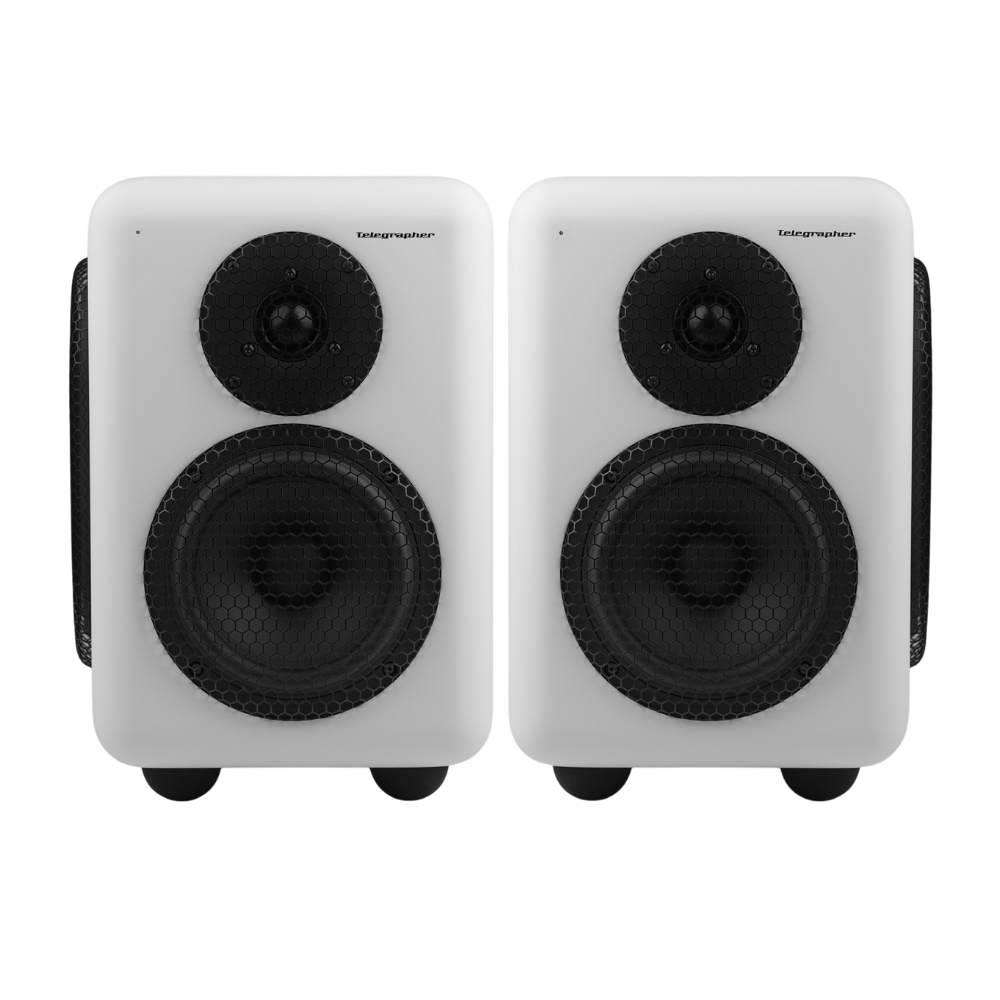 Telegrapher_RACCOON_-_6-inch-Active_Analog_2-Way_Nearfield_Studio_Monitor_-_Trooper_White_Pair_-_1_Front