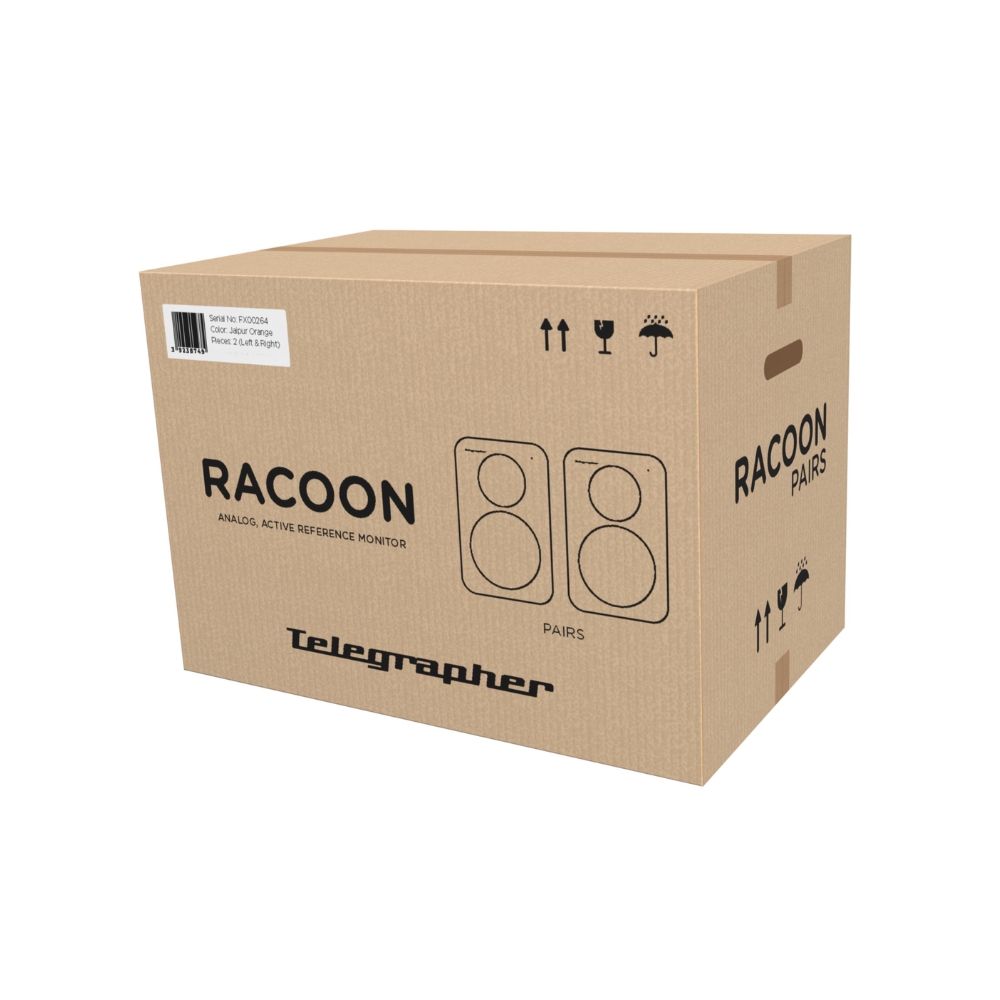 Telegrapher_RACCOON_-_6-inch-Active_Analog_2-Way_Nearfield_Studio_Monitor_-_Trooper_White_Pair_-_5_Shipping_Box