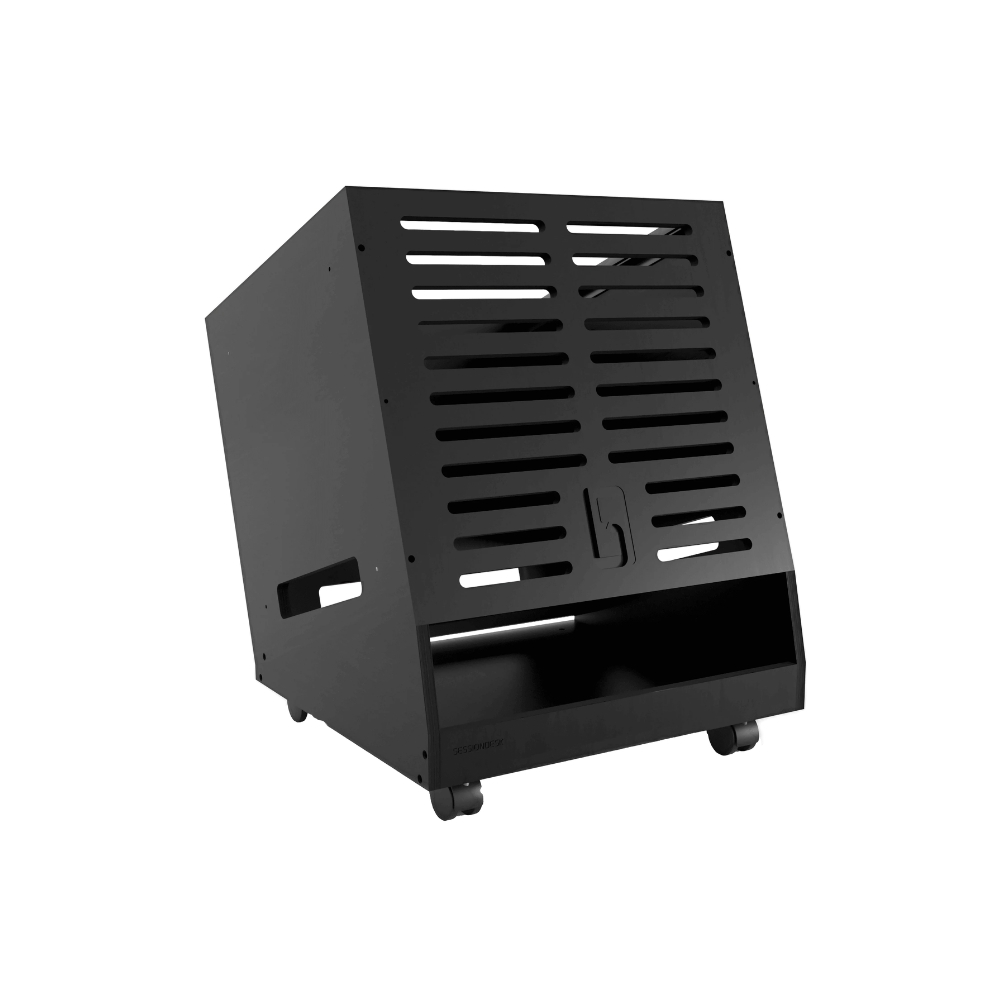 SESSIONDESK_ALEA_-_10RU_Face-Up_Vertical_Side_Rack_Solution_-_3_Face-Up_Rear
