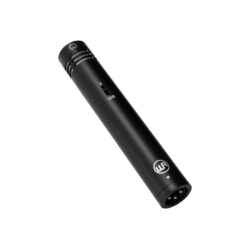 Warm_Audio_WA84_-_Small_Diaphragm_Condenser_Microphone_Black_-_1_Hero_Front_on_an_Angle