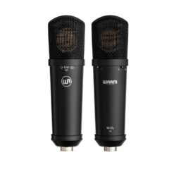 Warm_Audio_WA87JR_-_Large_Diaphragm_FET_Transformerless-Condenser_Microphone_Black_-_2_Front_and_Rear