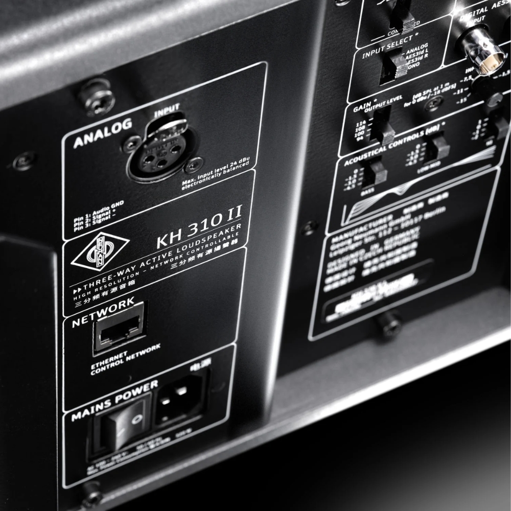 Neumann_KH_310_II_L_-_Three-Way_DSP-Powered_Nearfield_Monitor_LEFT_Single_Speaker_-_7_Rear_Left_Side_Top_to_Bottom