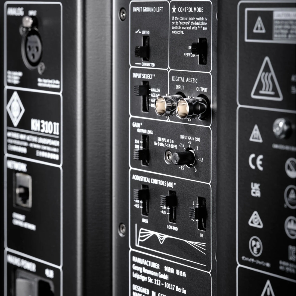 Neumann_KH_310_II_L_-_Three-Way_DSP-Powered_Nearfield_Monitor_LEFT_Single_Speaker_-_8_Rear_Right_Side_to_Left_Side