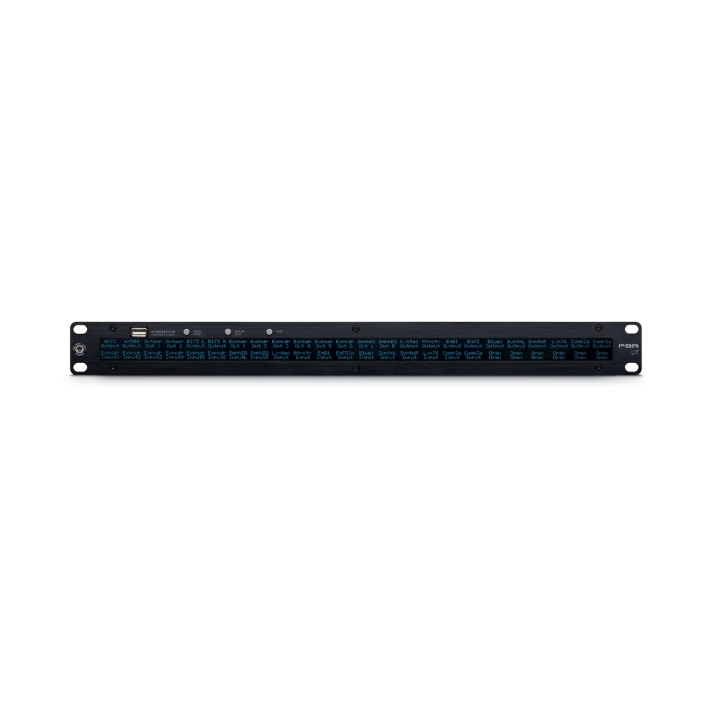 Black_Lion_Audio_PBR_LIT_-_Customisable_1U_Rackmount_LED_Display_for_Patchbay_Labelling_1_Front